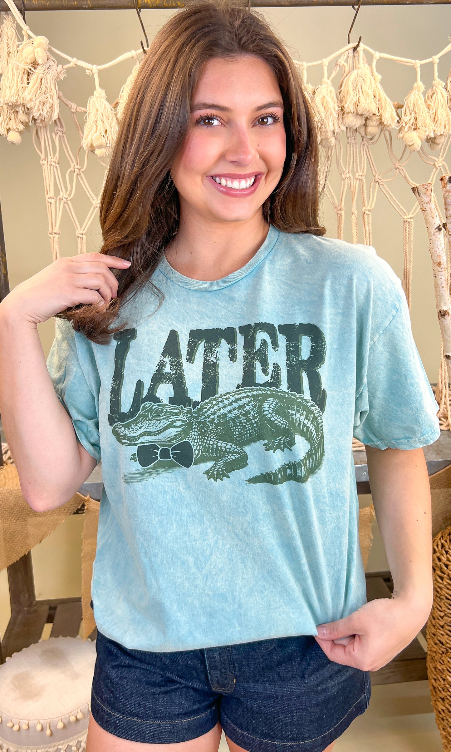 Later Gator Mineral Washed Graphic Shirt