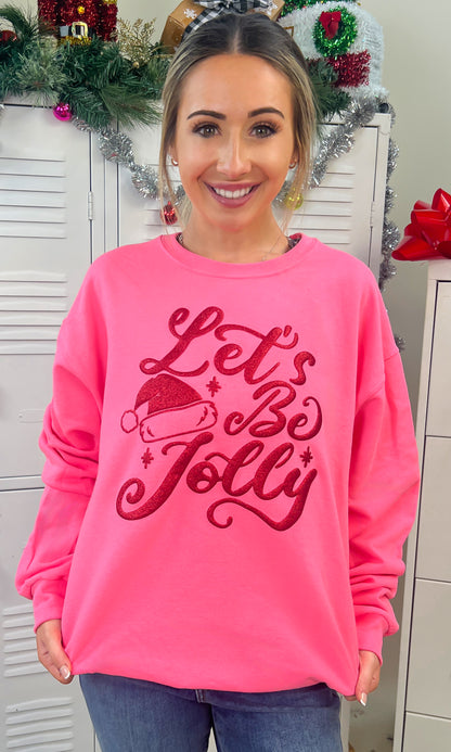 Let's Be Jolly Christmas Graphic Sweatshirt
