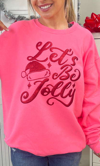 Let's Be Jolly Christmas Graphic Sweatshirt