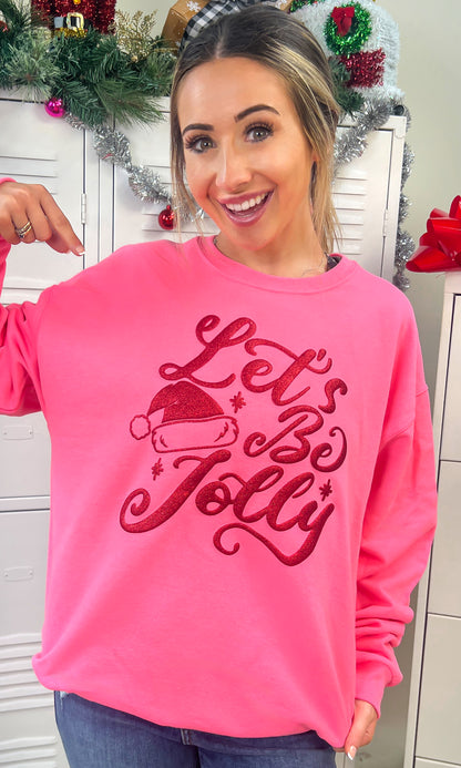 Let's Be Jolly Christmas Graphic Sweatshirt