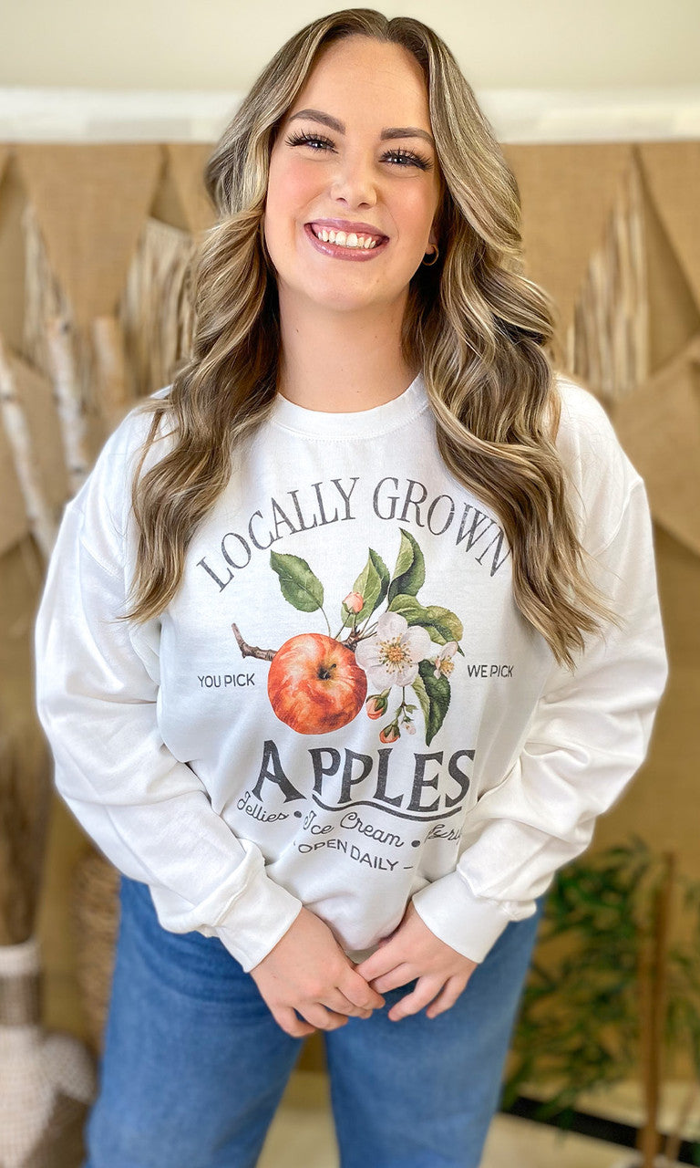 Locally Grown Fruit Graphic Sweatshirt
