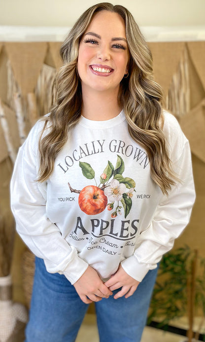 Locally Grown Fruit Graphic Sweatshirt