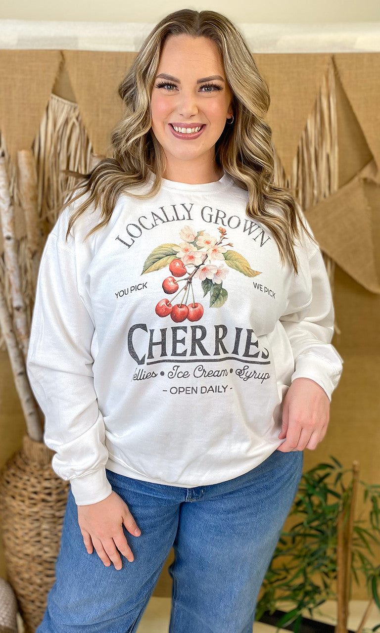 Locally Grown Fruit Graphic Sweatshirt