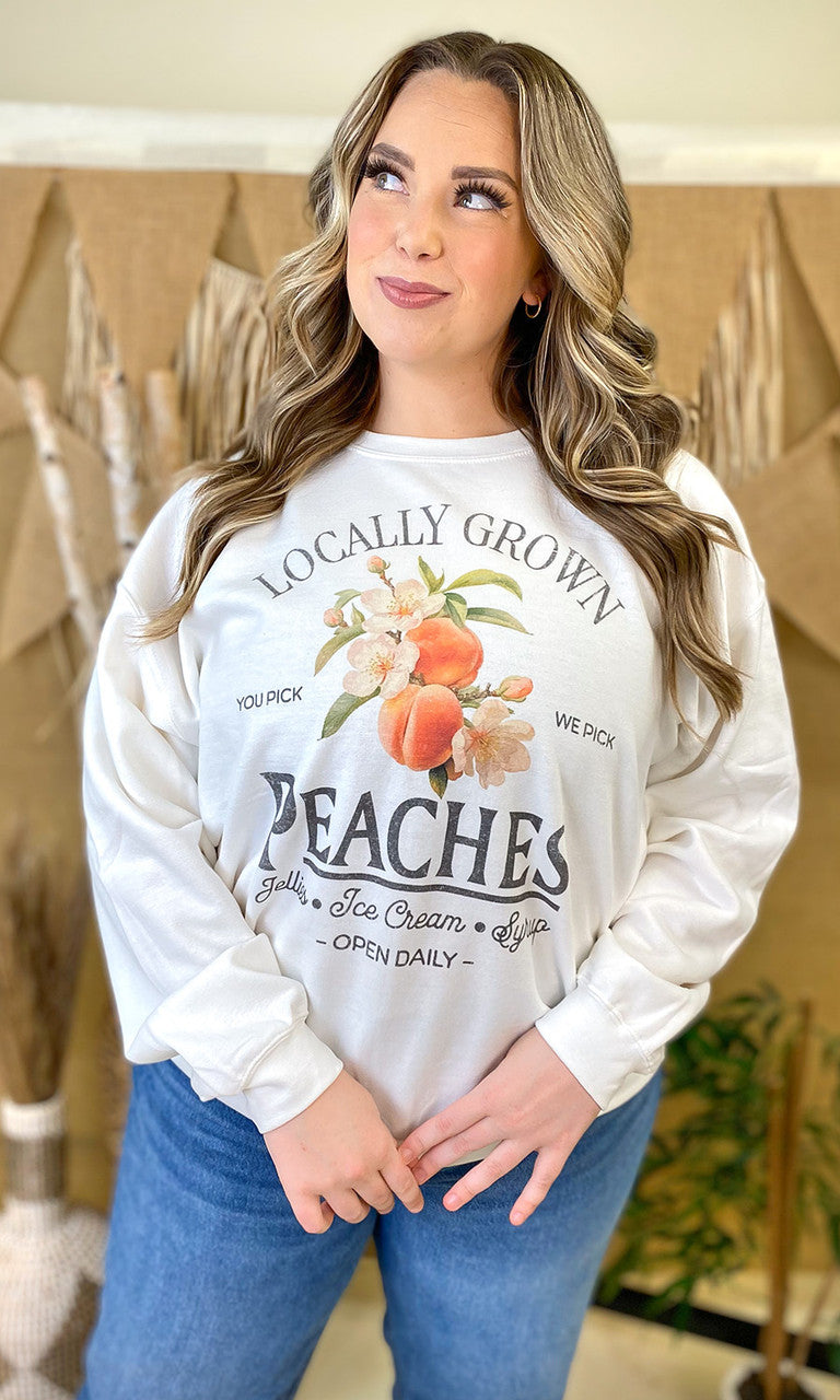 Locally Grown Fruit Graphic Sweatshirt