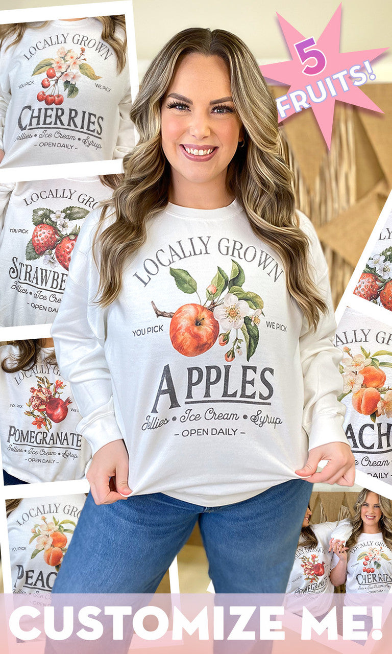 Locally Grown Fruit Graphic Sweatshirt