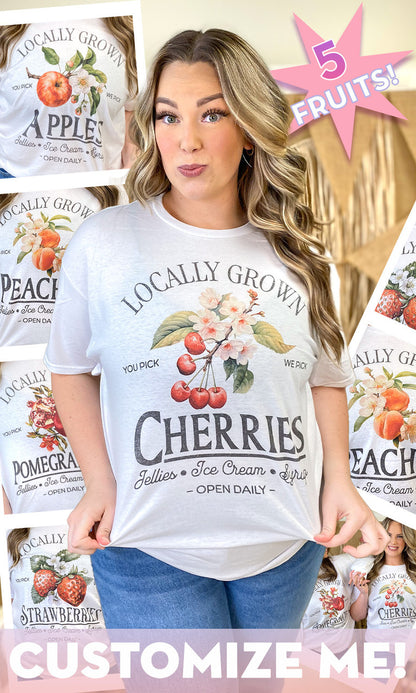 Locally Grown Fruit Graphic T-Shirt