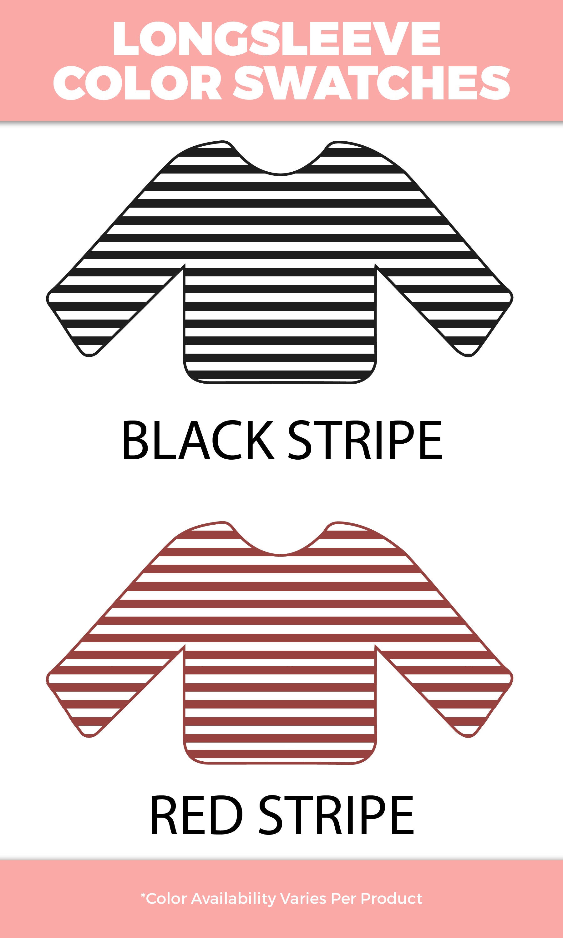 Christmas Collage LS Edgy Striped Graphic Shirt available in black and red stripe options, perfect for festive style.