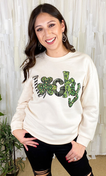 Lucky Pattern Sweatshirt