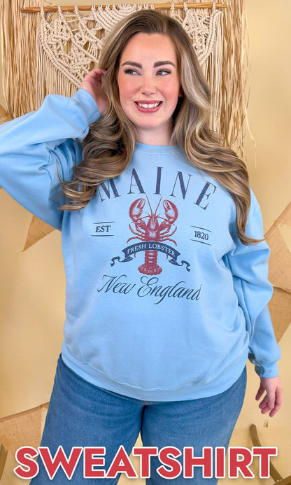 Maine New England Lobster Graphic