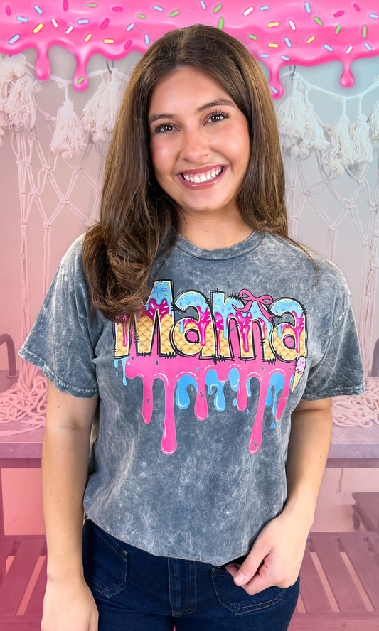 Mama Drip Mineral Washed Graphic Shirt