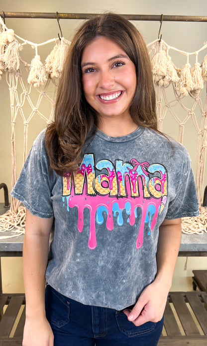 Mama Drip Mineral Washed Graphic Shirt