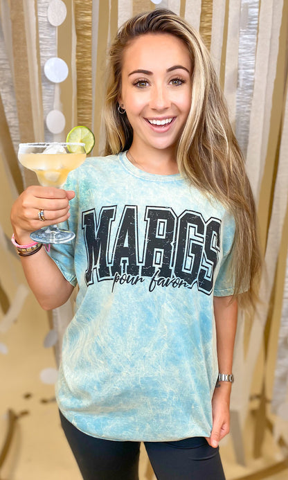 Margs Pour Favor Mineral Washed Graphic Shirt