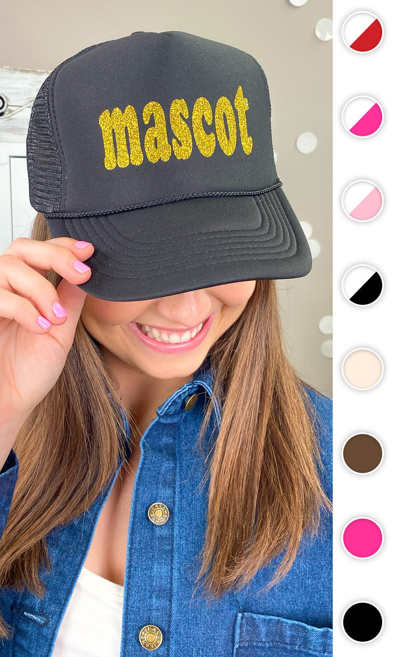 Glitter Custom Mascot Trucker Hat