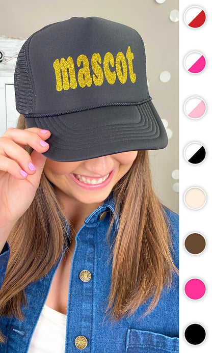 Glitter Custom Mascot Trucker Hat