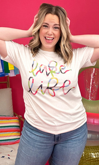 Multi-Colors Lake Vibes Graphic T-Shirt