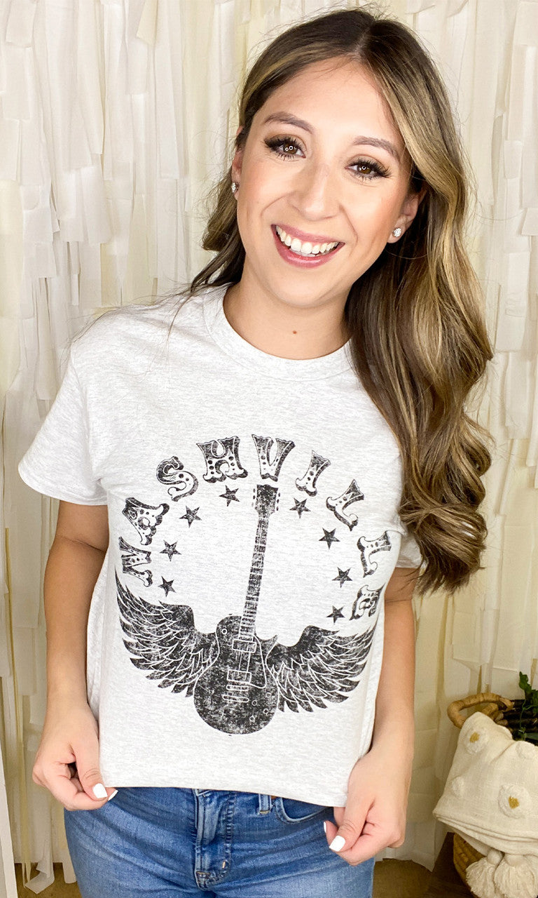 Nashville Guitar Graphic T-Shirt