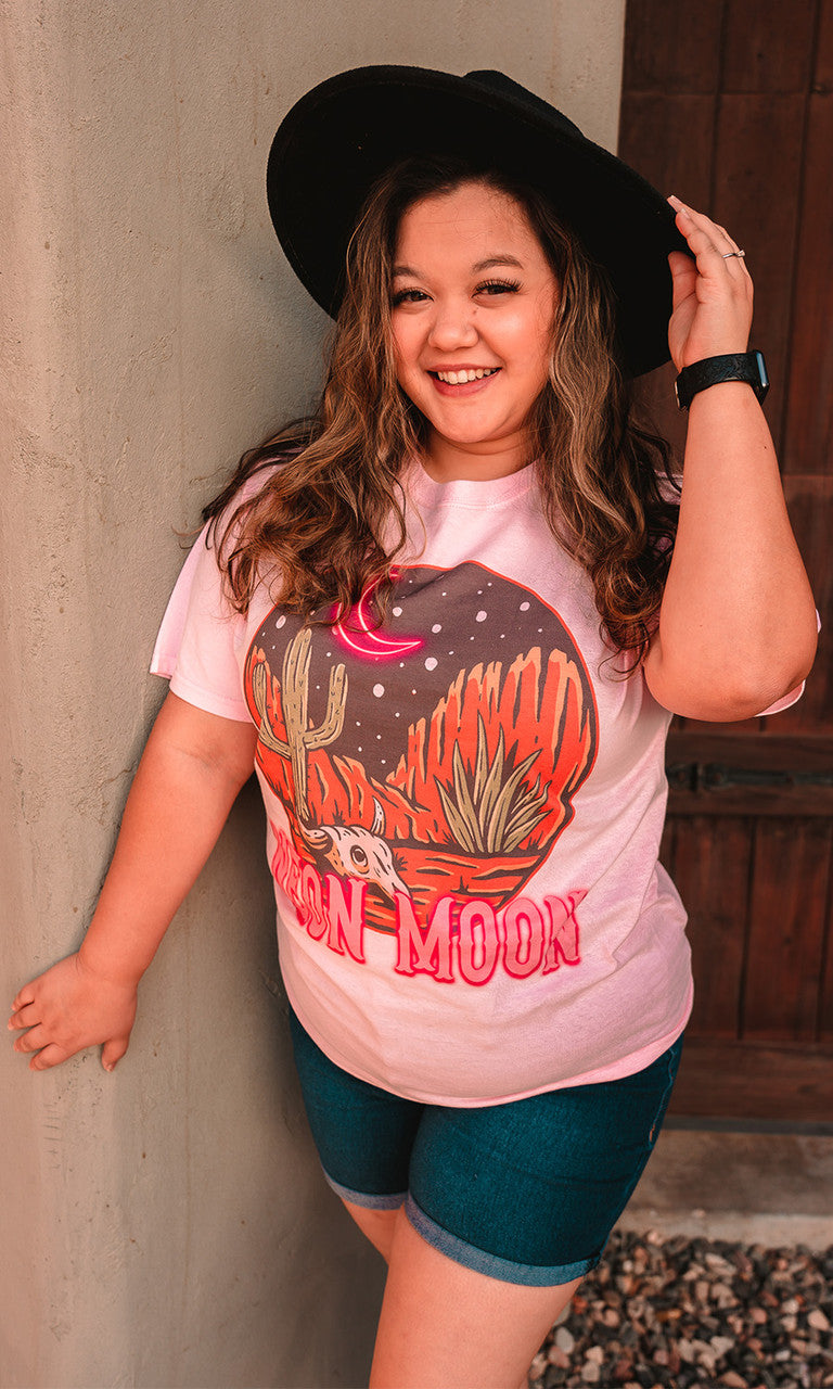 Neon Moon Graphic T-Shirt