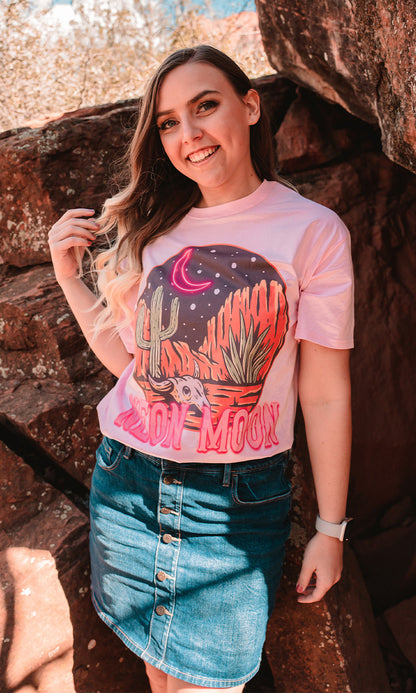 Neon Moon Graphic T-Shirt