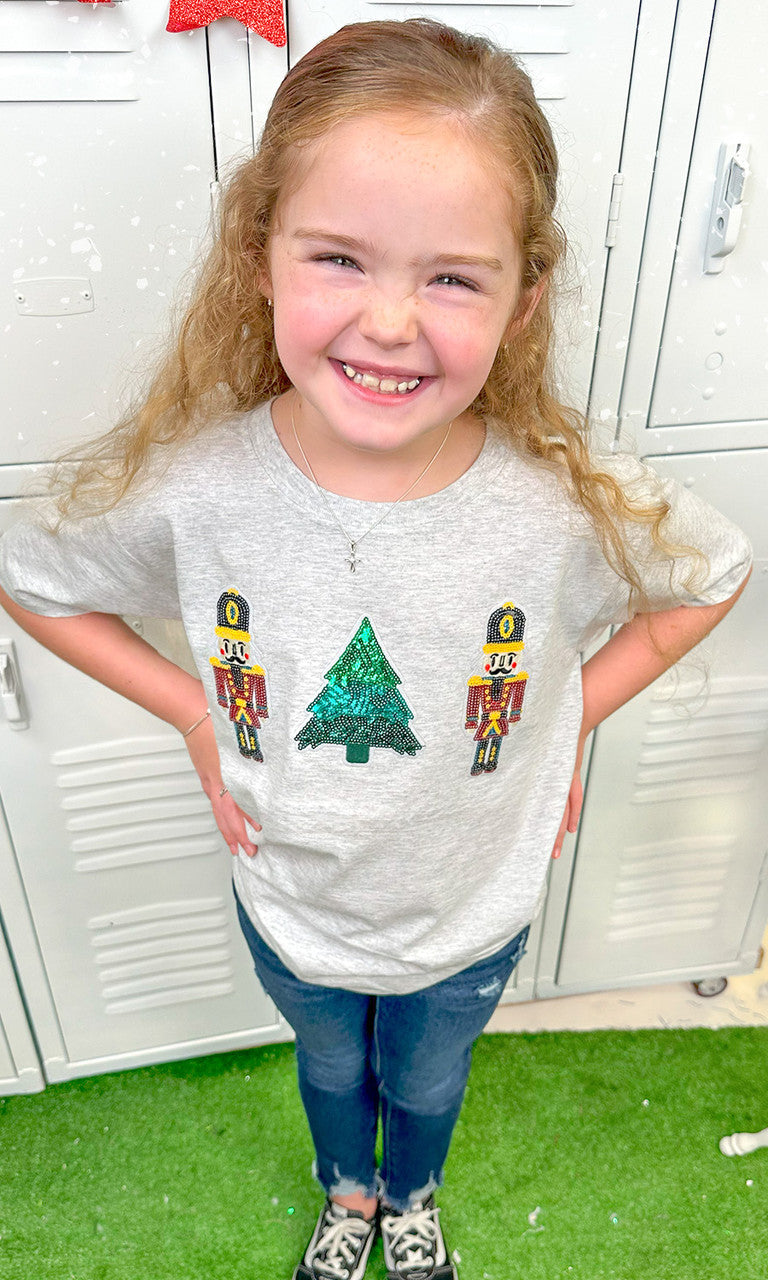 Nutcracker Sparkle Sequin Graphic T-Shirt