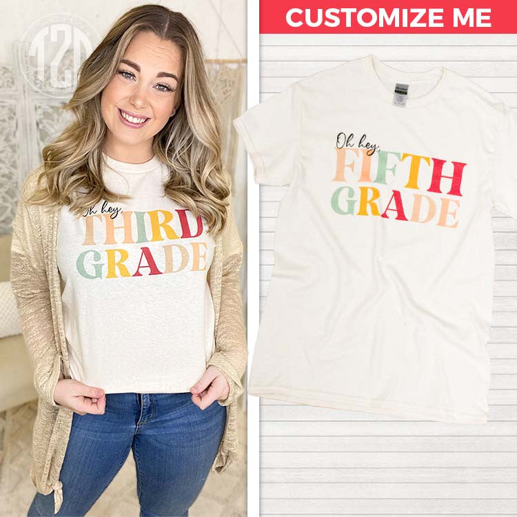 Oh Hey Grade Level Teacher T-Shirt