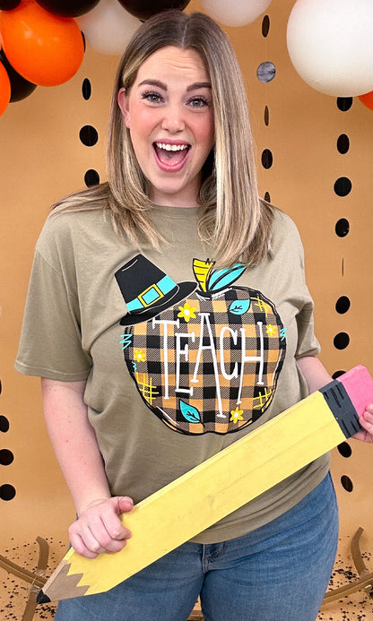 Pilgrim Teach Apple Graphic T-Shirt