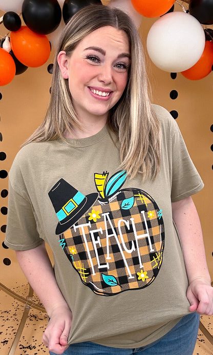 Pilgrim Teach Apple Graphic T-Shirt