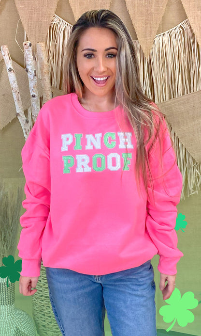 Pinch Proof St Patricks Day Sequin Graphic Sweatshirt
