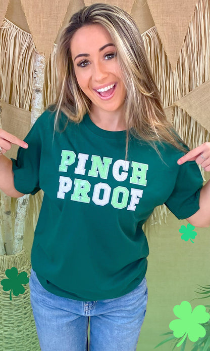 Pinch Proof St Patricks Day Sequin Graphic T-Shirt