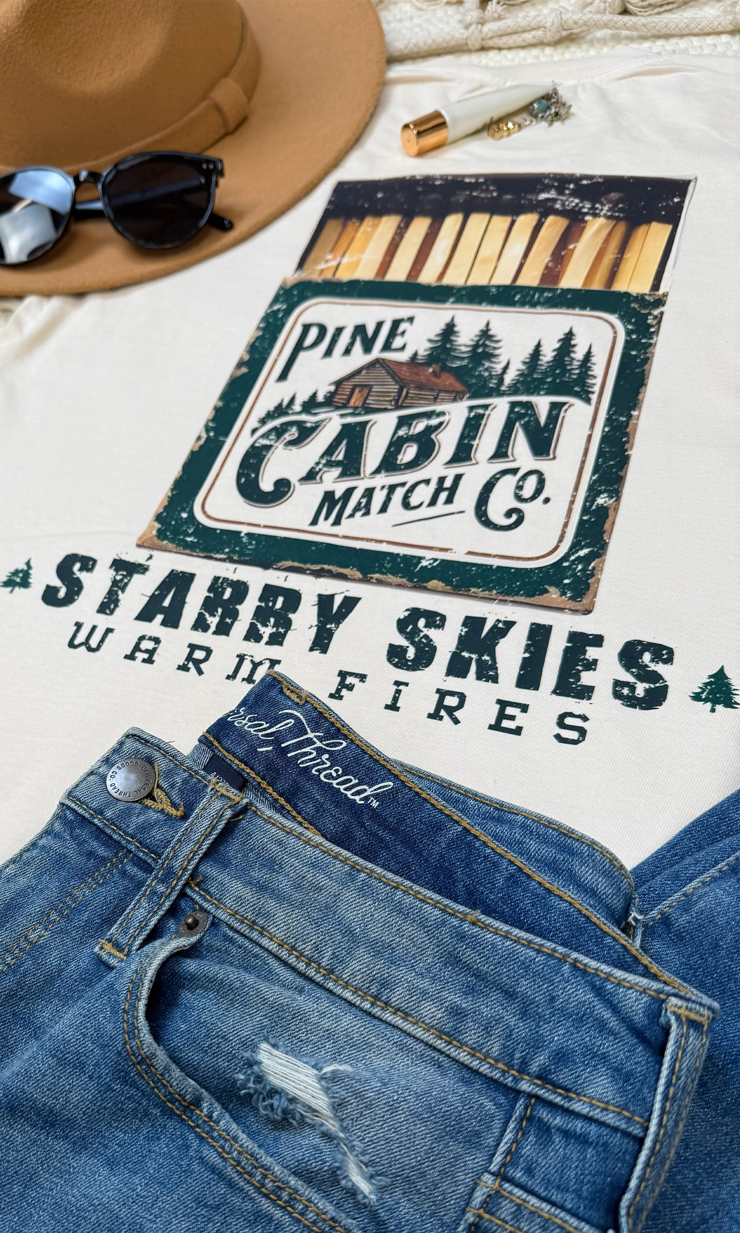Pine Cabin Match Co. Comfort Color Graphic T-Shirt