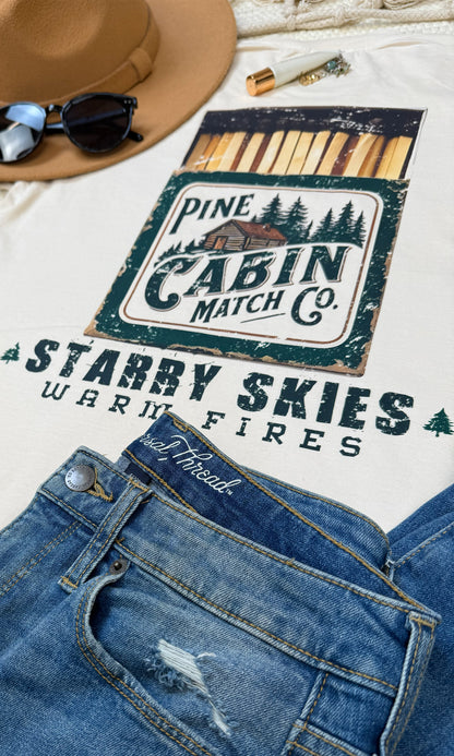 Pine Cabin Match Co. Comfort Color Graphic T-Shirt