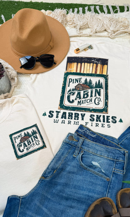Pine Cabin Match Co. Comfort Color Graphic T-Shirt