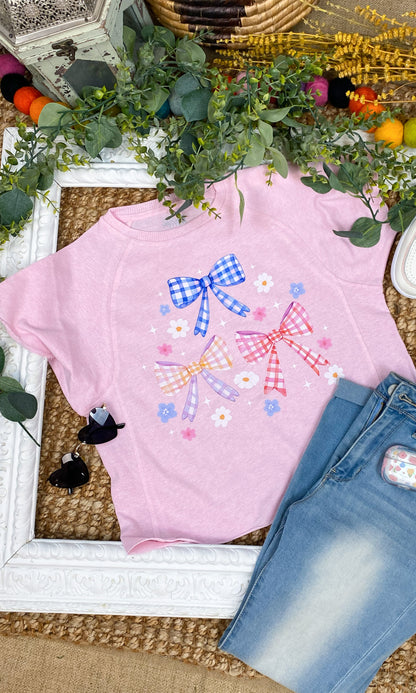 Plaid Spring Bow Edgy Shirt