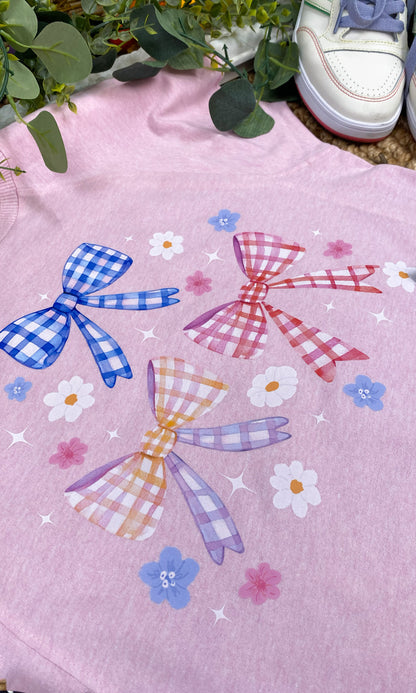 Plaid Spring Bow Edgy Shirt