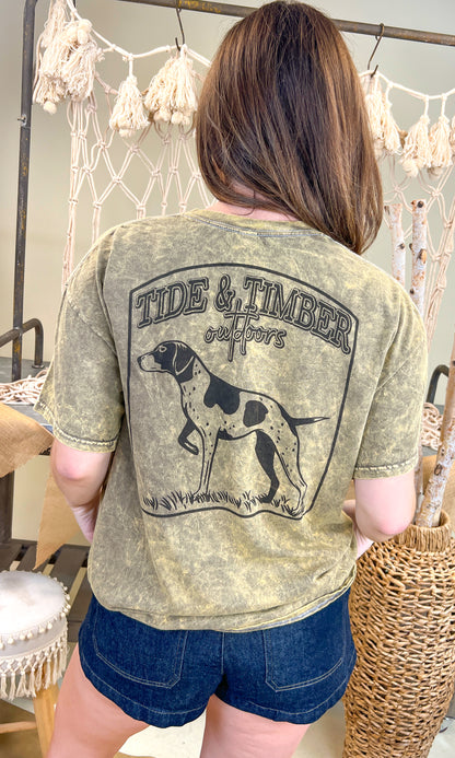 Pointer Mineral Washed Graphic Shirt