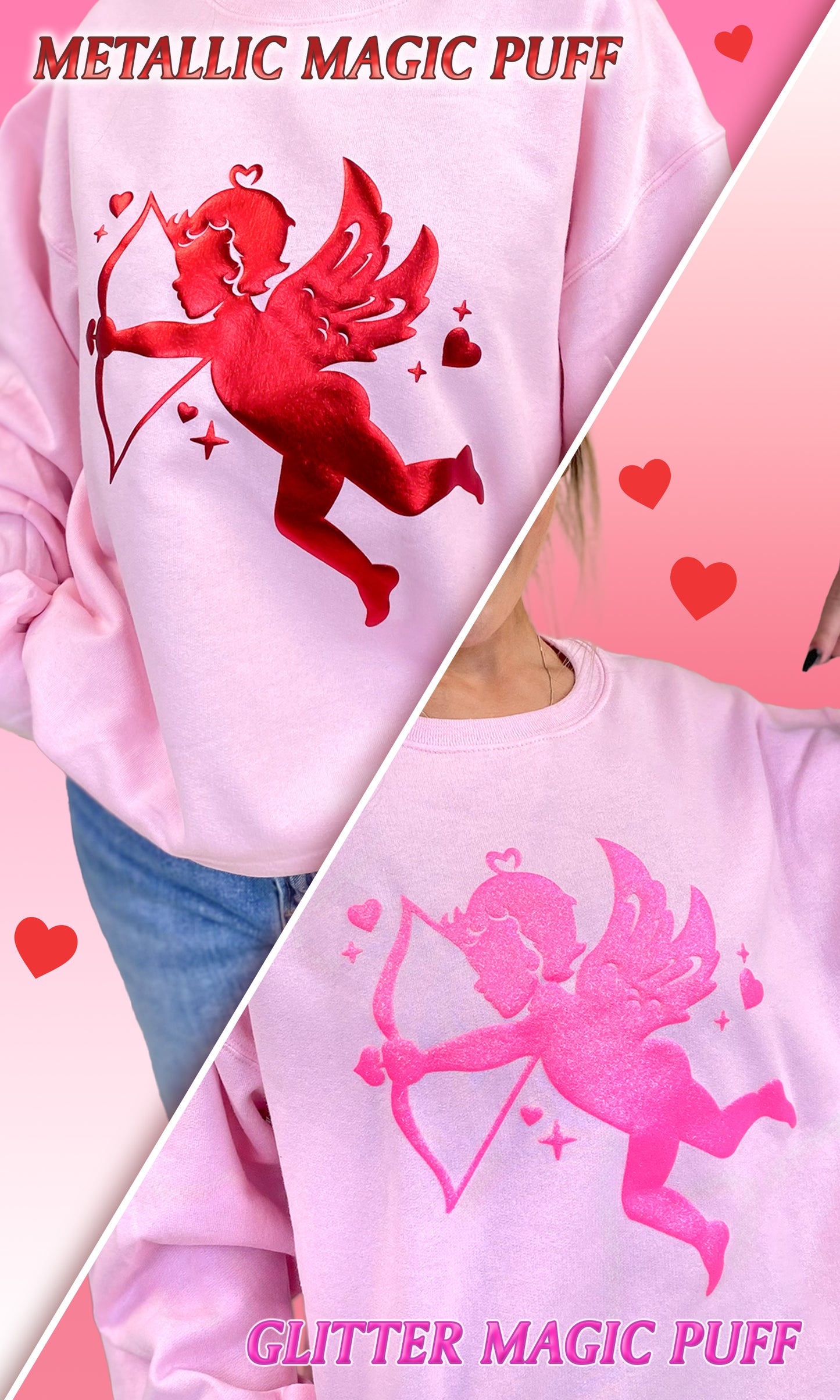 Puff Cupid Valentine Graphic Sweatshirt