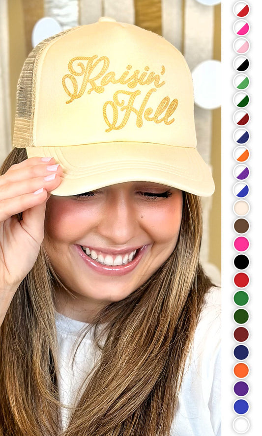Raisin Hell Trucker Hat