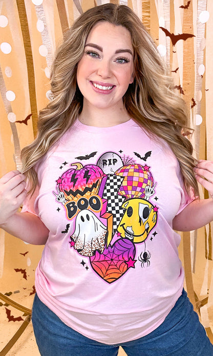 Retro Halloween Vibes Graphic T-Shirt