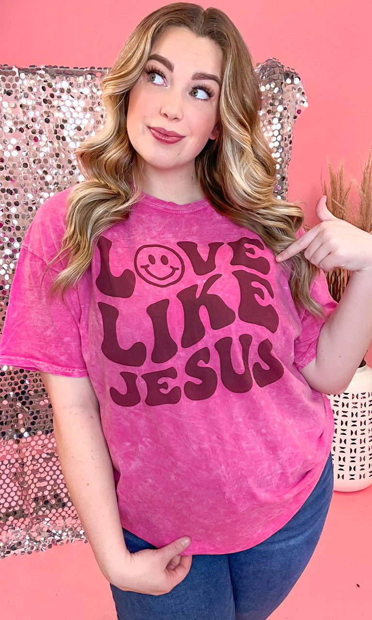 Love Like Jesus Mineral Washed Shirt