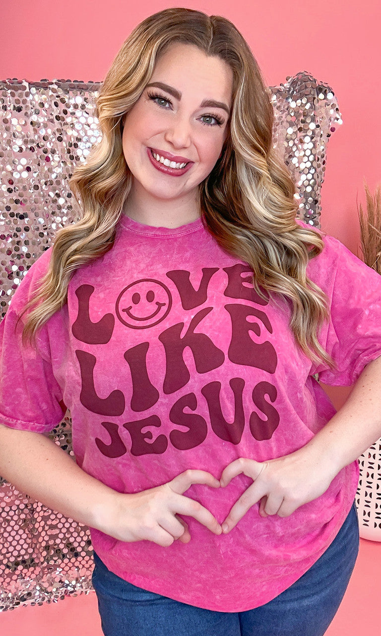 Love Like Jesus Mineral Washed Shirt
