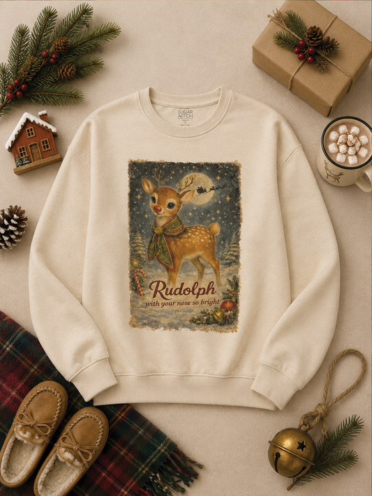 Rudolph with your Nose Graphic Sweatshirt