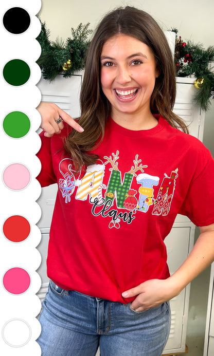 Santa Doodle Graphic T-Shirt