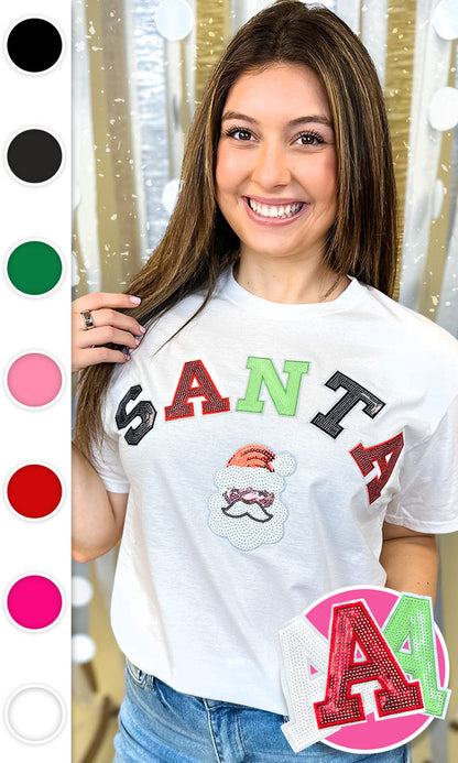 Santa Sequin Graphic T-Shirt
