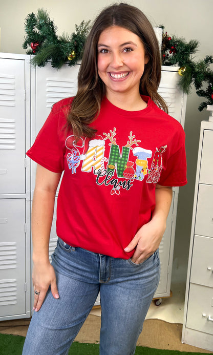 Santa Doodle Graphic T-Shirt