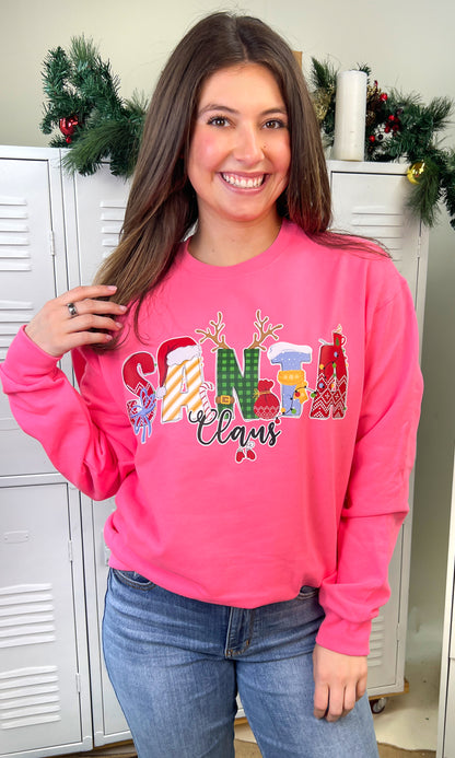 Santa Doodle Graphic Sweatshirt