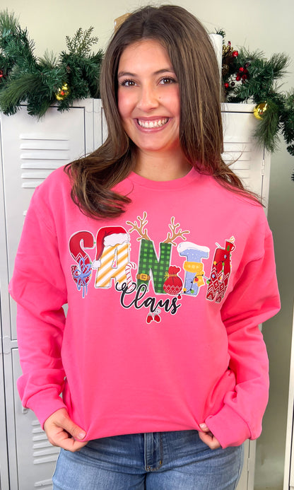 Santa Doodle Graphic Sweatshirt