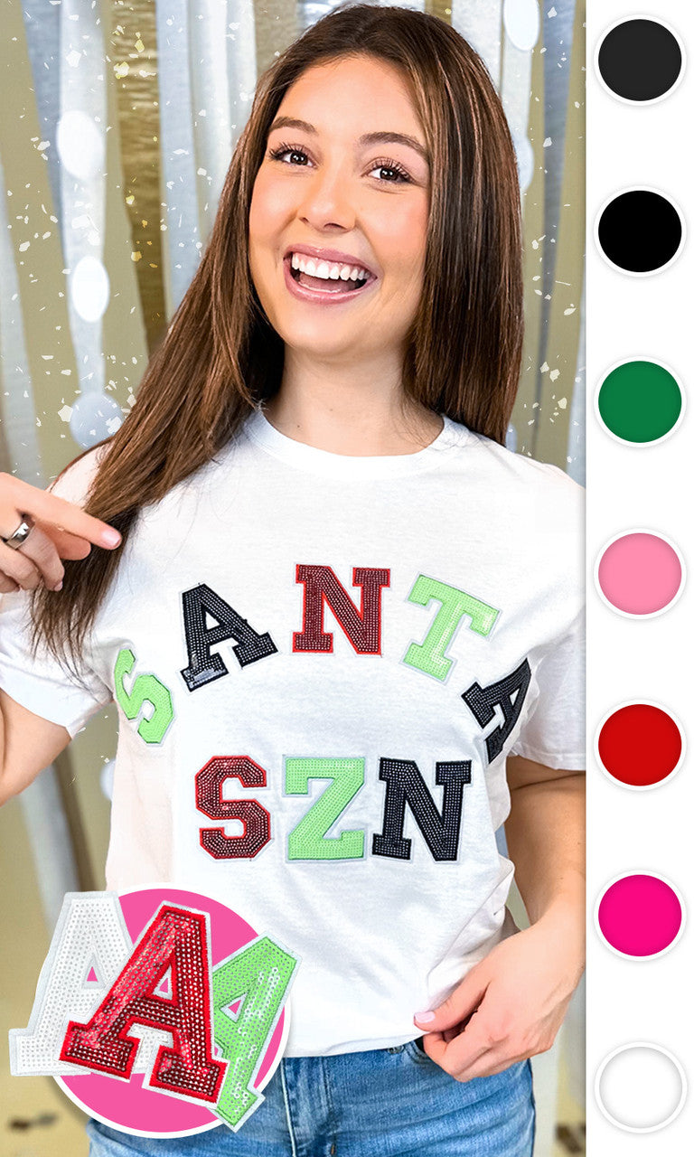Santa Season Sequin Graphic T-Shirt
