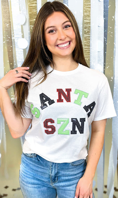 Santa Season Sequin Graphic T-Shirt