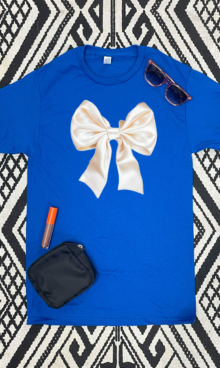 Satin Bow Graphic T-Shirt