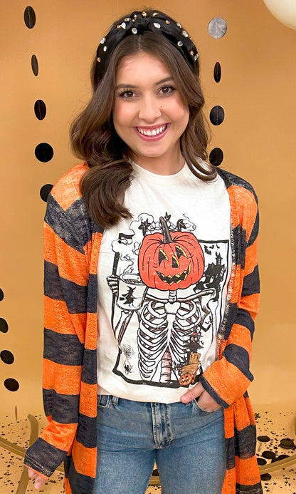 Scary Skeleton Graphic T-Shirt