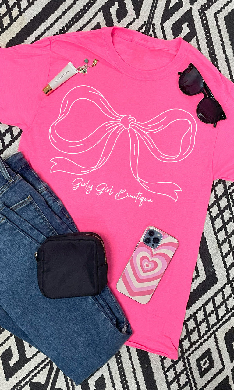 Simple Bow Graphic T-Shirt Custom